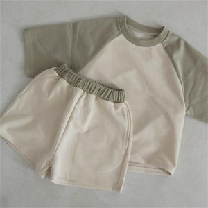 Летние комплекты для маленьких девочек, одежда для маленьких мальчиков 1 год, милый комплект из футболки и шортов для маленьких девочек - Product Image 6