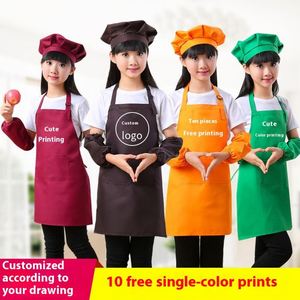 Conjunto de Gorro y Delantal de Cocina para Niñas, Ajustable, Colorido, Talla Infantil, Diseño Lindo - Product Image 2
