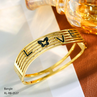 Bracelet jonc pour femme en acier inoxydable plaqué or 18 carats, résistant au ternissement, avec zircon pavé, étanche, style vintage et tendance, vente en gros