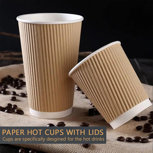 Custom 4oz 8oz 10oz 12oz 16oz 20oz 24oz <span class=keywords><strong>tazze</strong></span> di caffè rosa/marrone usa e getta di carta <span class=keywords><strong>tazze</strong></span> di caffè con coperchi - Product Image 2