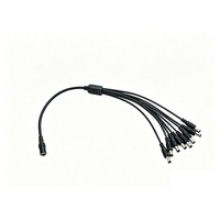 Câble d'alimentation CCTV combiné multi-canaux BNC DC Vishi, connecteur en Y OD4.0 OD3.0, câble vidéo 1-vers-2/3/4/5/8, 25 cm