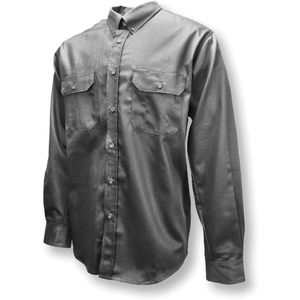 Camisa de Trabajo de Manga Larga de Algodón con Botones, Ignífuga, para Hombre, Talla S - Product Image 1
