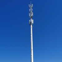 Tour d'antenne de communication en acier Q235/Q345 galvanisé à chaud, hauteur 10-60m, durée de vie 30 ans, télécommunications