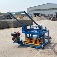 Machine à blocs QMY4-45 Diesel, 3200 pièces en 8 heures, machine à fabriquer des briques creuses en béton, prix compétitif