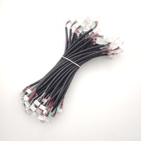 Harness Kabel Internal Multi-Warna Kustom dengan Konektor Pengunci Plastik Putih Dua Ujung dan Selang Pelindung Luar Hitam