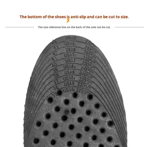 Wanita tak terlihat nyaman bantal bernapas PVC penambah tinggi sol pria menyerap keringat setengah penuh 3-9cm - Product Image 2