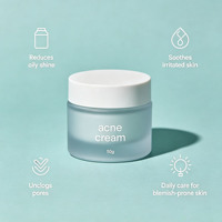 Crème anti-acné, contrôle du sébum, apaise les imperfections, lotion faciale légère, apaise les rougeurs, soin quotidien pour les peaux grasses et sujettes aux problèmes