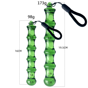 <span class=keywords><strong>2</strong></span> tailles de godes en verre cristal transparent perles anales Plug G-spot Stimulation Masturbation féminine Jouets sexuels pour adultes pour femmes hommes lesbiennes - Product Image 4