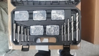 261pcs Outil de réparation de filetage HSS Drill Helicoil Kit avec boîtier en plastique