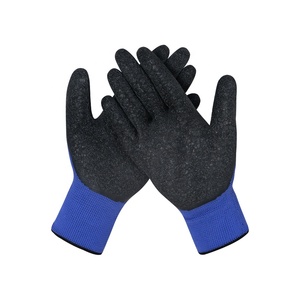 Fábrica de China, venta al por mayor, nailon antideslizante, seguridad, arrugas, látex, trabajo, seguridad, látex, guantes de construcción - Product Image 2