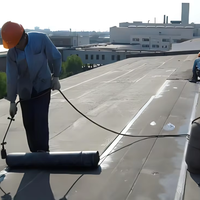 Industrie design SBS Modifizierte 3mm dicke Bitumen-Asphalt dach rolle 10m Länge Wasserdichte Polyester-PE-Membran
