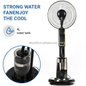 Ventilateur à brouillard d'eau mécanique en plastique Dieye de 16 pouces, moteur CC, télécommande, hauteur réglable, design compact et économe en énergie - Product Image 1