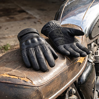 Gants Moto Rétro en Cuir Jaune Coupe-Vent Cyclisme Ski Chauffants Gym Protection UV Compatibles Écran Tactile Hommes Femmes