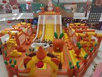Château gonflable HNHPYL robuste et de grande taille en nylon durable, facile à installer pour les jeux de saut des enfants en extérieur/intérieur
