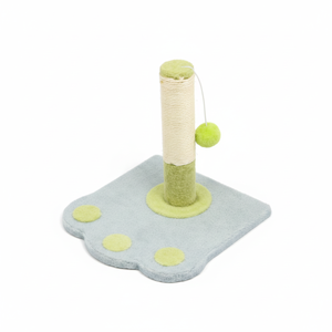 Rascador para Gatos con Diseño de Huella de Pata, Sisal Azul, 1 Nivel, Duradero, Estilo Bonito para Interiores - Product Image 1