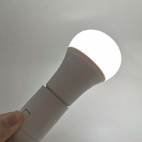 Ampoule LED 7W, lumière ambiante RGB à intensité variable, contrôlée par application mobile.