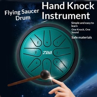 Tambour à langue en acier musical à 8 notes, mini instrument de percussion facile à apprendre pour les enfants et les adultes, cadeau