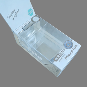 Caja de Embalaje Plegable Transparente de PET PVC Acetato con Diseño Personalizado e Impresión de Logotipo para Crema Facial y Regalos - Product Image 1
