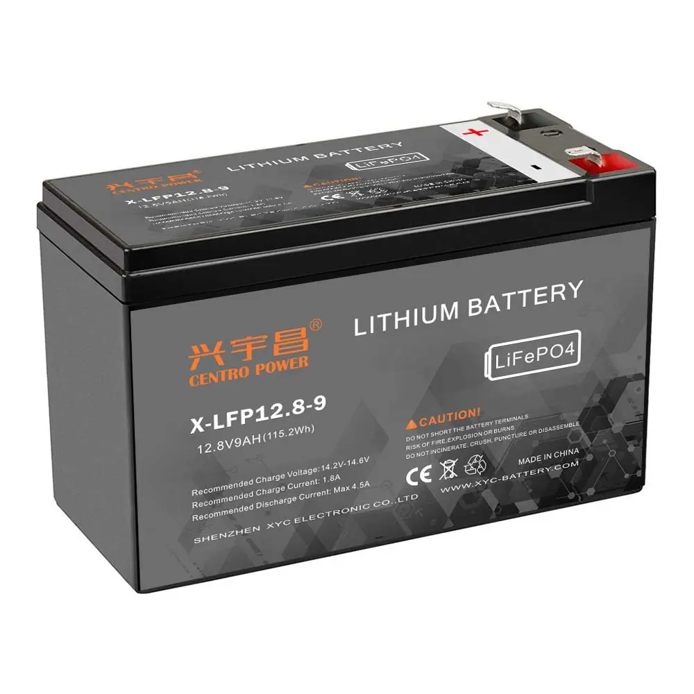 Batterie au lithium 12V 9Ah LiFePO4