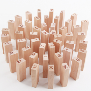 Family Toy Building <strong>Blocks</strong> Giant Tumbling Tower Original Color Wooden <strong>Stacking</strong> Toys Wooden Tumble Tower Montessori Toys - Product Image 3