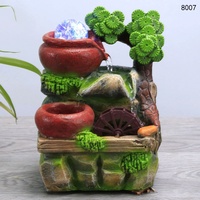Décoration de réservoir de poissons arbre de bon augure rocaille eau mini fontaine Festival cadeau bureau micro paysage