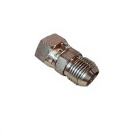 Adaptateur hydraulique droit en acier au carbone et acier inoxydable à performance stable, joint d'étanchéité haute performance