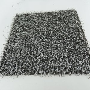 <span class=keywords><strong>Gazon</strong></span> artificiel <span class=keywords><strong>gris</strong></span>-blanc en plastique personnalisable en gros, 19 mm, <span class=keywords><strong>gazon</strong></span> artificiel de loisirs à large gamme d'applications - Product Image 3