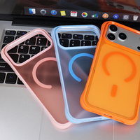 Coque de téléphone magnétique givrée effet peau ondulée 3-en-1 avec grande fenêtre pour appareil photo, antichoc, pour iPhone 18 17 Pro Max 16 Plus – Vente en gros