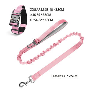 Conjunto de lujo con logotipo personalizado, collares de perro resistentes acolchados, conjunto de correa de plomo con correa - Product Image 2