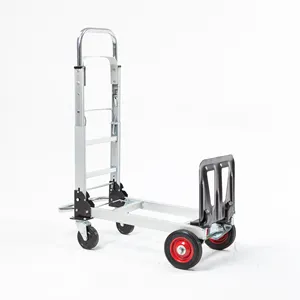 Carrito de mano plegable para exteriores, carrito de mano de aluminio portátil, venta al por mayor