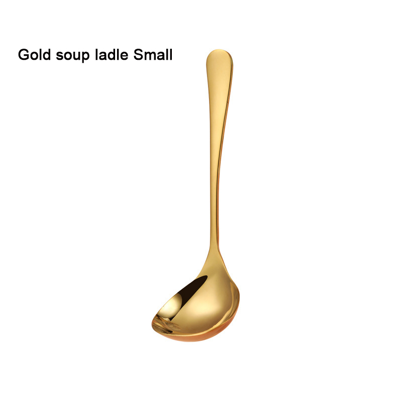 Louche à soupe dorée, petit modèle