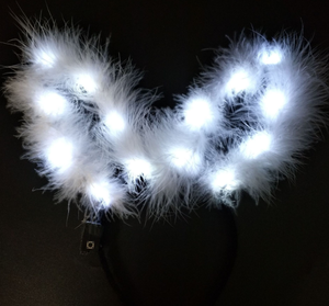 Fournitures de fête allument floue led <span class=keywords><strong>lapin</strong></span> <span class=keywords><strong>oreille</strong></span> <span class=keywords><strong>bandeau</strong></span> nouvel an Noël MENÉ mignon animal <span class=keywords><strong>lapin</strong></span> <span class=keywords><strong>oreille</strong></span> bandeaux pour enfants - Product Image 4
