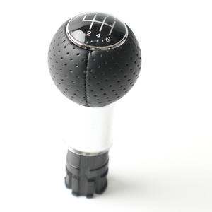 Pommeau de levier de vitesse pour Audi A3, cuir, noyau de 23 mm d'épaisseur, 5 ou 6 vitesses, design ergonomique - Product Image 2