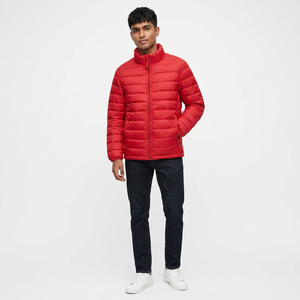 Blouson matelassé en toile pour homme entièrement personnalisé, respirant, séchage rapide, léger, hiver, logo frontal, style streetwear - Product Image 1