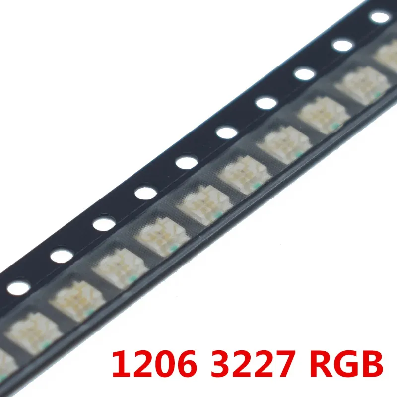 1000pcs 1206 (3227) RGB Common Anode SMD LED Bead Tricolor Red Green Blue Ultra Bright Chip LED Light Emitting Diode Lamp SMT