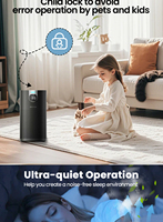 Pemurni udara rumah, PM2.5 AQI Display kualitas tinggi dengan filter HEPA tampilan LED pemurni udara untuk RUMAH & kantor
