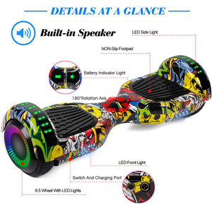 Scooter de Alta Calidad 2023 de Dos Ruedas y 6.5 Pulgadas con Equilibrio Automático, Altavoces de Música y Luces LED - Product Image 3