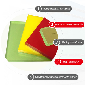 定制聚氨酯<span class=keywords><strong>PU</strong></span>板 聚氨酯板材 15mm 4mm 8mm 40mm 厚度 红色聚氨酯板 - Product Image 3