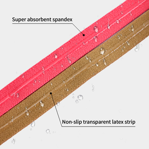 Diademas deportivas elásticas antideslizantes gruesas y elásticas de moda con logotipo personalizado, diademas de <span class=keywords><strong>pelo</strong></span> de fútbol para mujeres y hombres - Product Image 4