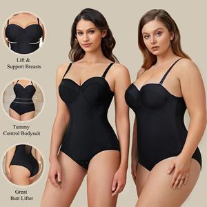 새로운 조절 가능한 스트랩 민소매 셰이프웨어 바디 수트 여성용 바디 수트 탑 바디 셰이퍼 내장 브래지어 - Product Image 5