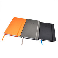 Carnet d'exercices scolaire personnalisé en cuir format B5, reliure thermique, bord doré, couverture rigide, spirale, cadeau populaire et abordable