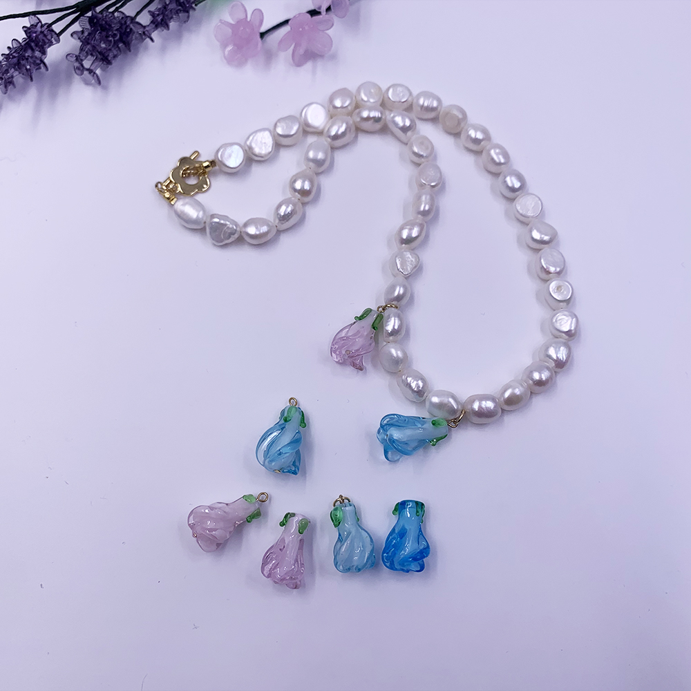 Diy Jewelry Flowers Glass Beads Accessory Murano Glass Beads for Woman