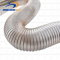 Tuyau Flexible pour conduit d'air en PU, 1 "-24", résistant à l'abrasion, pour la poussière et le travail du bois