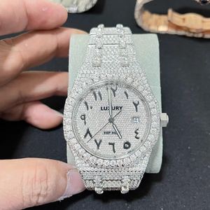 100% Pass Diamond Tester Hip Hop Iced Out Watch Busto de lujo hacia abajo VVS1 Moissanite Relojes de pulsera automáticos - Product Image 5