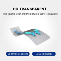 Écran LED transparent commercial extérieur étanche 8K HDR10+ à membrane cristalline flexible à 95 % de transmission pour la vente en gros
