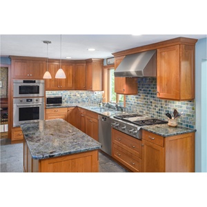 קו הרקיע 2023 בסגנון אמריקאי יוקרה טבע מייפל עץ שייקר l לעצב ארון מטבח עם ארון מטבח עם ארון - Product Image 1