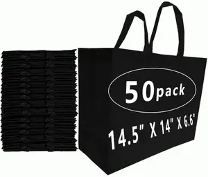 Top Sale Ordinary Non-Woven Bag Reusable Supermarket Grocery Gift Bag Nonwoven Bag Supplier With Wholesale