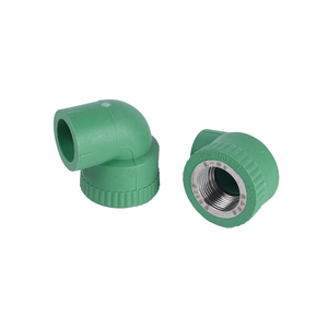 Bán buôn xây dựng đường ống dẫn nước vật liệu <span class=keywords><strong>polypropylene</strong></span> PPR nhiệt Fusion mịn ống nhựa phụ kiện 90 độ ống khuỷu tay - Product Image 1