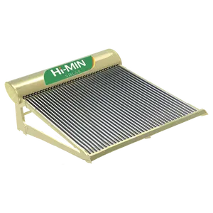 Sıcak satış 120Liters vakumlu tüp güneş enerjili su ısıtıcı konut olmayan basınç 12 tüpler paslanmaz çelik 304 kompakt yüksek kalite