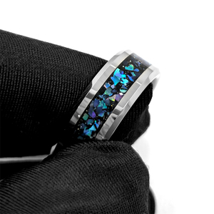 TG tungsten carbide <span class=keywords><strong>Ring</strong></span> Set với vỏ bào ngư Chất lượng cao đánh bóng, thoải mái để mặc đám cưới ban nhạc - Product Image 5
